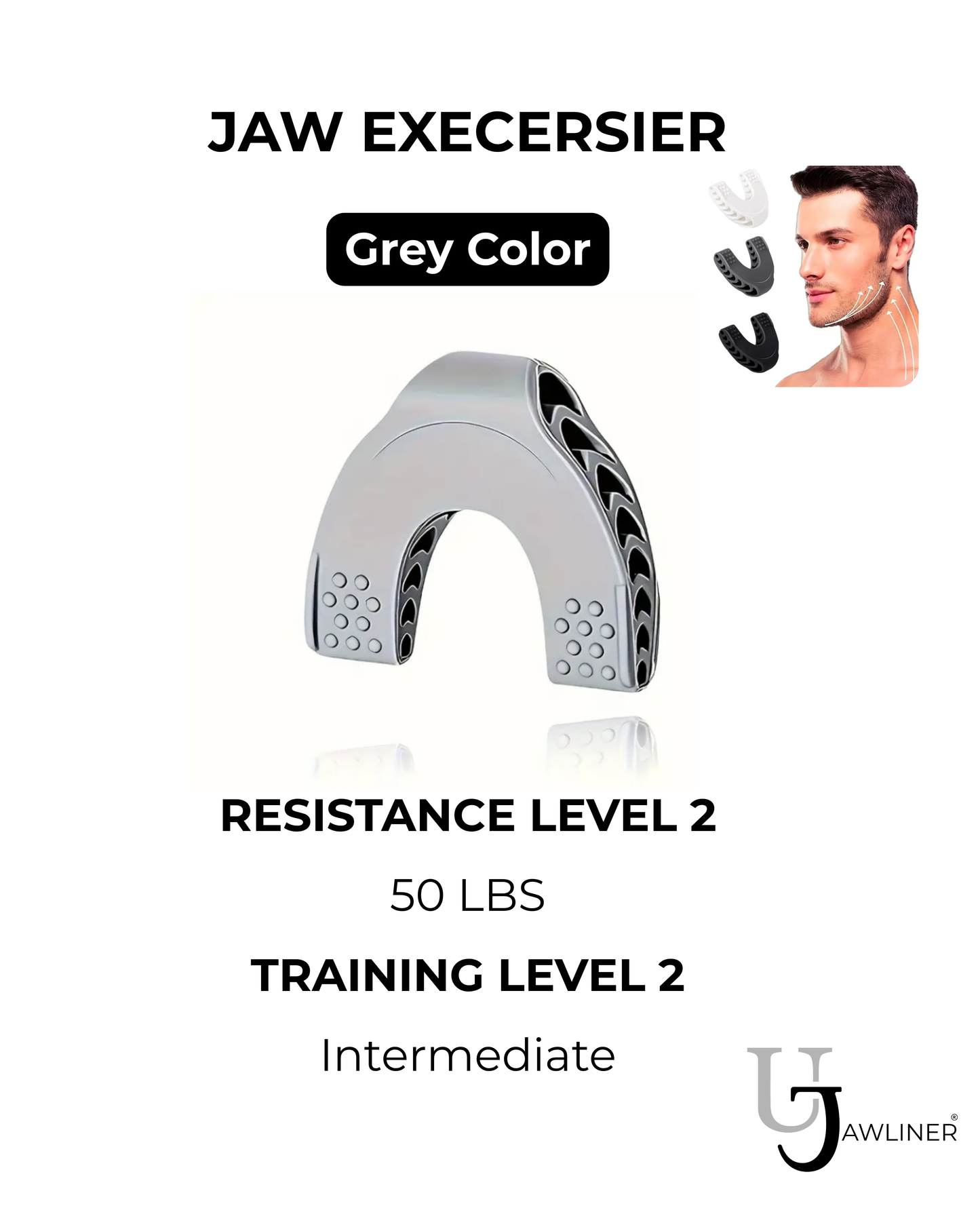 U Shape Jawline Exerciser - Intermediate